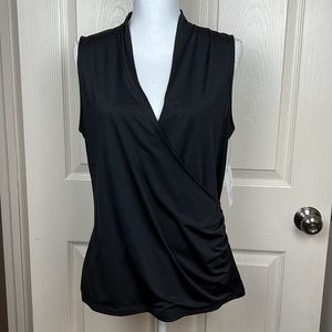 Liz Claiborne Black Sleeveless Blouse